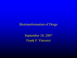 Biotransformation of Drugs