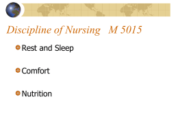 Discipline of Nursing M 5015