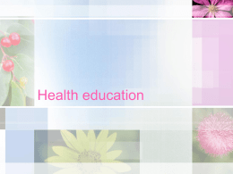 Client Health Education