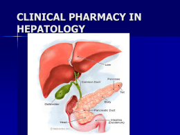 CLINICAL PHARMACY IN HEPATOLOGY