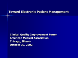 Electronic Patient Management