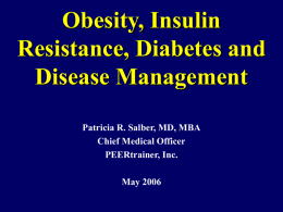 Metabolic Syndrome: a Candidate for Disease Management?