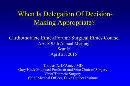 advance directive - American Association for Thoracic Surgery