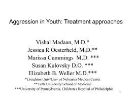 503 Aggression in Yo.. - University Psychiatry