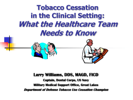 Healthcare Tobacco Cessation