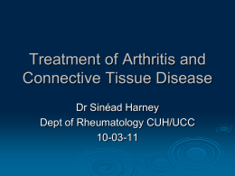 treatment of arthritis and CTD2011