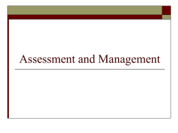 Assessment and Management - Home