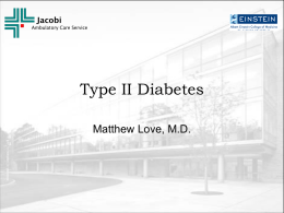 diabetes 1 - Jacobi Medical Center