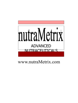 Nutrametrix Presentation