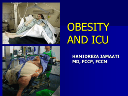 OBESITY AND ICU