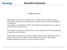 Executive Summery Company Overview