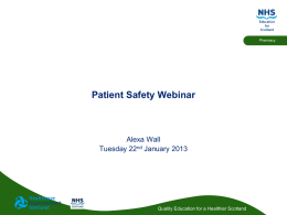 Patient safety powerpoint slides