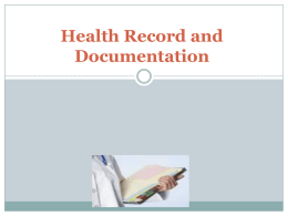 3-Health Record and Documentation