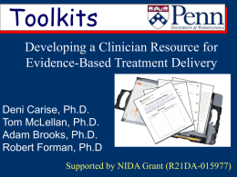 Developing a Clinician Resource for Evidence-Based