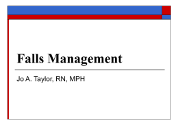 Falls Management - Jo A Taylor Consulting