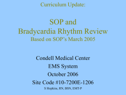 Curriculum Update: SOP Review Rhythm Review