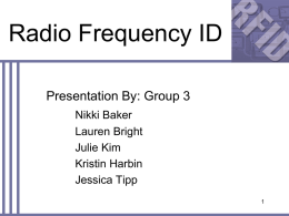 Radio Frequency ID - University of Missouri