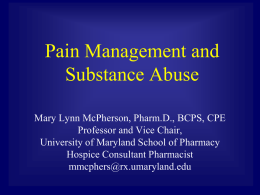 McPherson Substance Abuse and Pain Management
