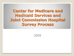 Critical Access Hospital Survey Process