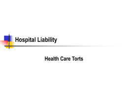 Hospital Liability - Medical and Public Health Law Site