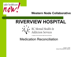 Riverview Hospital BC Mental Healthaddictions PHSA