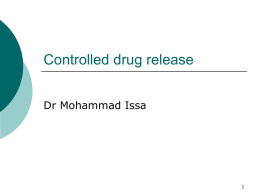 12_Controlled drug release