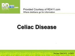 CELIAC - Nutrition411