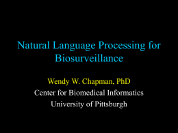 NLP Biosurveillance-Interface2004-chapman2