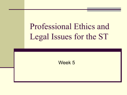 Professional Ethics September 16, 2002