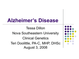 NUR4160 Dillon-Alzheimers Disease Presentation