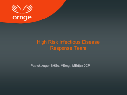 High Risk Infectious Disease Response Team
