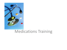 Medications Power Point - Muskogee Public Schools