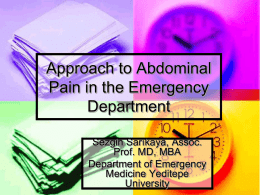 Approach to Abdominal Pain in the ED (2)