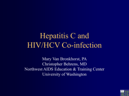 hiv/hcv coinfection - AIDS Education and Training Centers