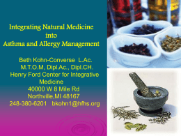 asthma and allergies in tcm