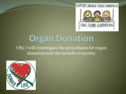 Organ Donation - HighSchoolHealth