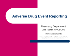 Adverse Drug Events July 2005