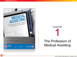 The Profession of Medical Assisting