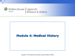 Medical History - Wolters Kluwer Health