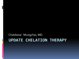 Update Chelation Therapy