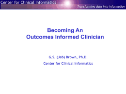 BecomingAnOutcomesInformedClinician