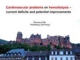 Cardiovascular problems on hemodialysis