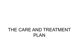 Who completes the Care and Treatment plan