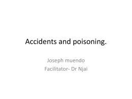 Accidents and poisoning