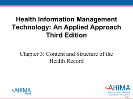 Content of the Health Record