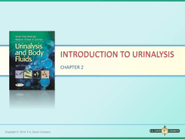 introduction to urinalysis - 36-454-f10