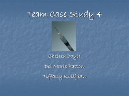 Team Case Study 4 Chelsea Doyle Del Marie