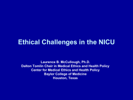 Ethical Challenges: Lecture 8