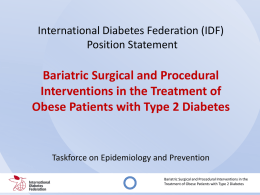 Bariatric Surgical and Procedural Interventions in the Treatment of