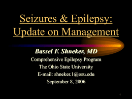 Diagnosis and Treatment of Status Epilepticus